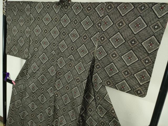 平和屋本店■希少 本場大島紬 龍郷絣 逸品 DZAA5099kh5