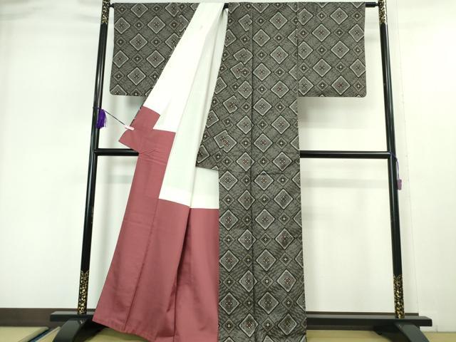 平和屋本店■希少 本場大島紬 龍郷絣 逸品 DZAA5099kh5