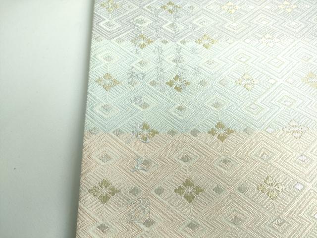 平和屋本店●極上 金彩友禅 卓越技能者・名工・和田光正 太鼓柄袋帯 雪華 金糸 逸品 DZAA5158kh5