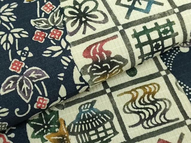 平和屋本店■極上 工房桝屋儀兵衛 紅型 芭蕉織 九寸名古屋帯 本場縞大島 型絵染 武島織物 証紙付き 逸品 未使用 DZAA5176kh5