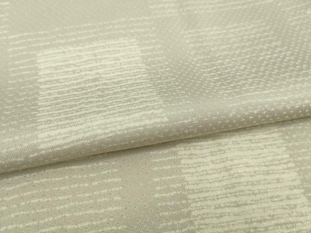 平和屋本店▽極上 小紋 単衣 作家物 変わり市松 逸品 未使用 DZAA5214kh5