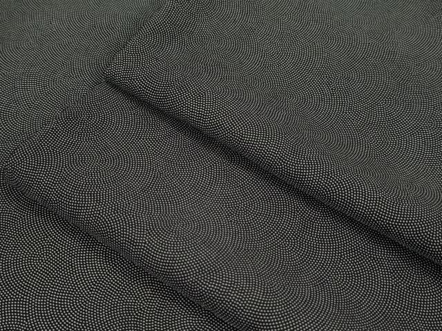 平和屋本店●極上 江戸小紋 鮫小紋柄 黒地 逸品 未使用 DZAA5229kh5