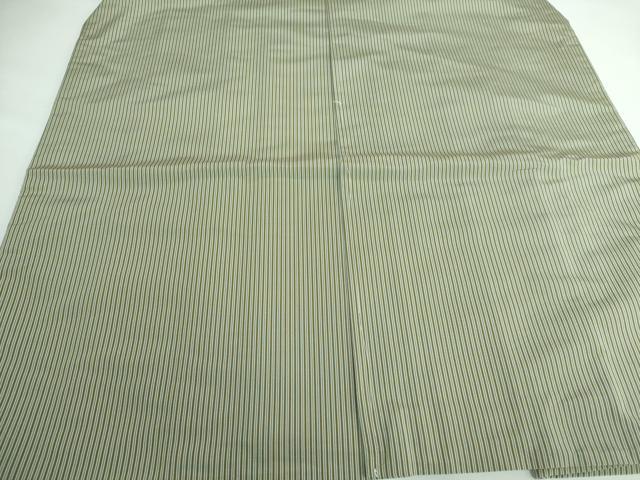 平和屋本店■極上 男性 馬乗り袴 縞 利休茶色×海松色 逸品 未使用 DZAA5248kh5