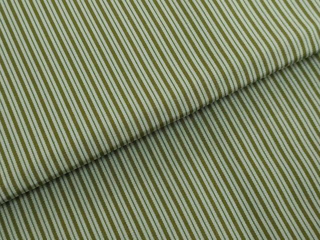 平和屋本店■極上 男性 馬乗り袴 縞 利休茶色×海松色 逸品 未使用 DZAA5248kh5