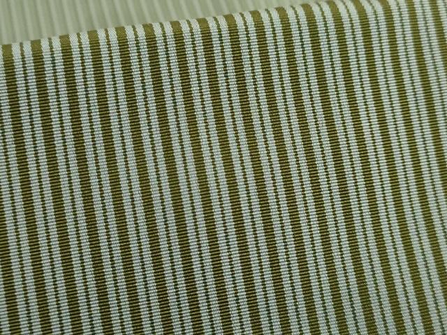 平和屋本店■極上 男性 馬乗り袴 縞 利休茶色×海松色 逸品 未使用 DZAA5248kh5