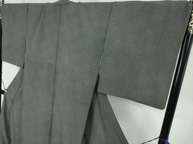 平和屋本店●極上 江戸小紋 鮫小紋柄 黒地 ロング丈 逸品 DZAA5368kh5