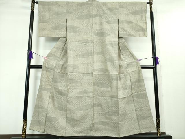 平和屋本店■極上 本場結城紬 重要無形文化財 100亀甲 名物裂 三越扱い 逸品 未使用 DZAA5370kh5