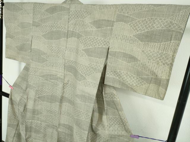 平和屋本店■極上 本場結城紬 重要無形文化財 100亀甲 名物裂 三越扱い 逸品 未使用 DZAA5370kh5