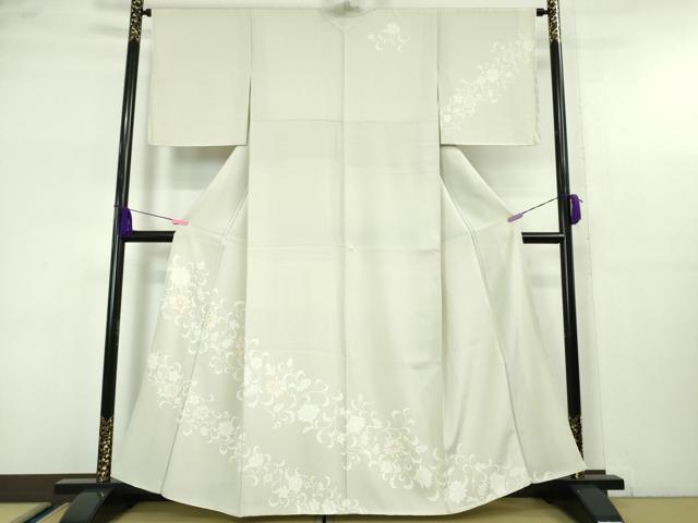 平和屋本店■極上 訪問着 更紗葡萄唐草文 砂色地 金彩 逸品 未使用 DZAA5386kh5