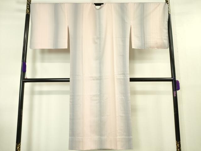 平和屋本店■極上 伝統工芸士 絣加工士 徳永弘 道行コート 雨コート 単衣 ロング丈 暈し染 三井織物謹製 反端付き 逸品 未使用 DZAA5391kh5
