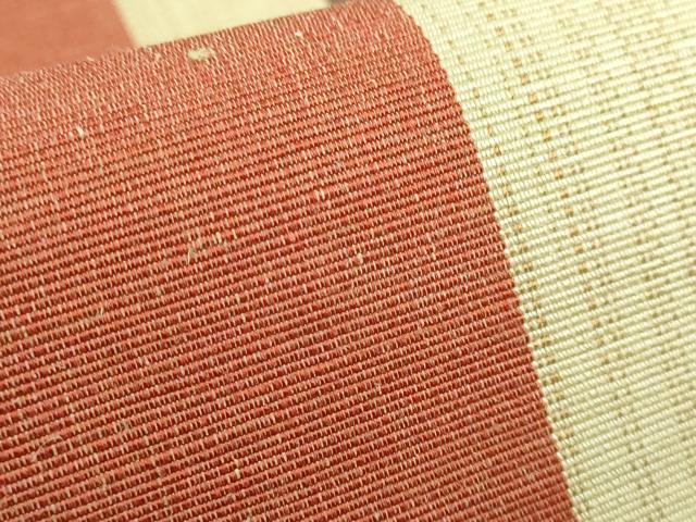 平和屋本店■極上 夏物 白根沢謹製 芭蕉布 八寸名古屋帯 間道 証紙付き 逸品 DZAA5447kh5