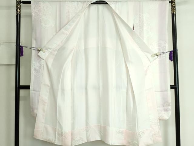 平和屋本店●振袖用長襦袢 袷 花毬地紋 逸品 未使用 DZAA5508kh5