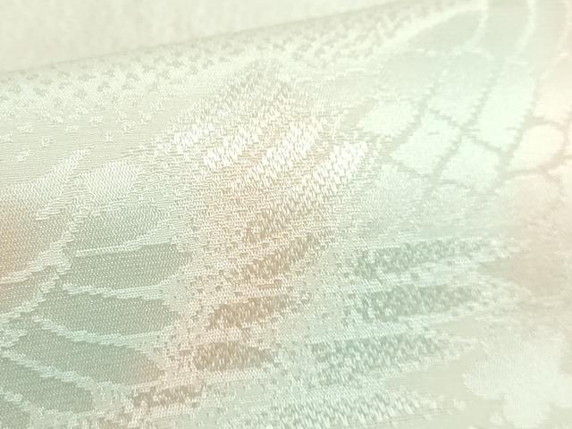 平和屋本店●振袖用長襦袢 無双仕立て 孔雀花文 暈し染め 半衿刺繍 逸品 DZAA5527kh5