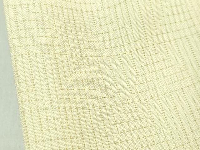 平和屋本店■夏物 長襦袢 変わり絽 淡黄色 逸品 DZAA5529kh5