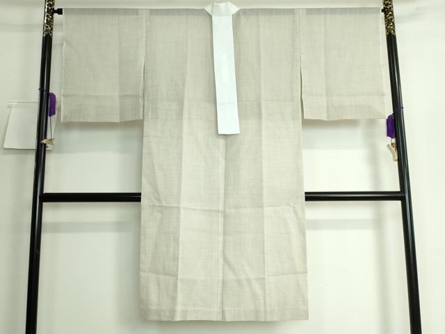 平和屋本店■夏物 小千谷本麻絽 長襦袢 利休茶色地 逸品 DZAA5530kh5