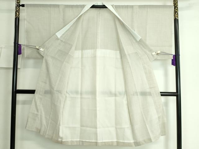 平和屋本店■夏物 小千谷本麻絽 長襦袢 利休茶色地 逸品 DZAA5530kh5