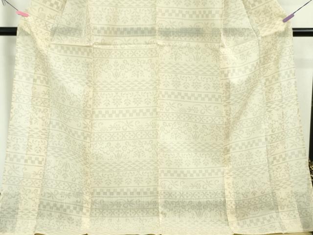 平和屋本店*極上 夏物 結城紬 夏結城 100亀甲 明石謹製 証紙付き 逸品 DZAA5531kh5