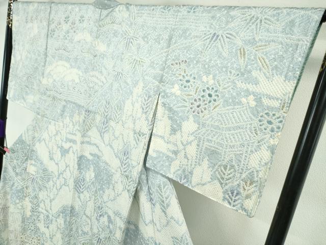平和屋本店■極上 名門 藤娘きぬたや・総絞り 訪問着 吉祥花風景 暈し染め 逸品 DZAA5546kh5