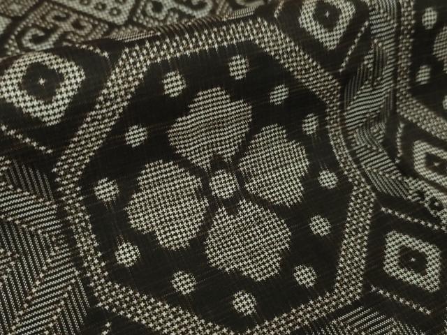 平和屋本店●希少 本場大島紬 龍郷絣 逸品 DZAA5593kh5