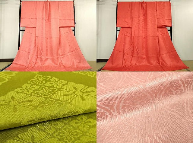 平和屋本店■希少 十二単 表着・打衣・五衣 唐織 鳳凰華丸文 逸品 DZAA5610kh5