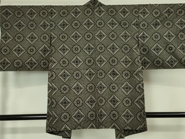 平和屋本店■希少 本場大島紬 龍郷絣 アンサンブル 羽織紐付き 逸品 DZAA5635kh5