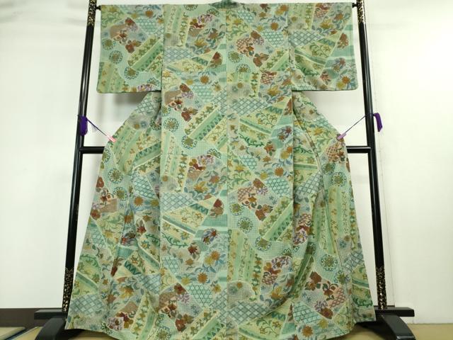 平和屋本店■極上 中国三大刺繍 スワトウ刺繍 汕頭刺繍 総刺繍 訪問着 切嵌花文 逸品 DZAA5780kh5