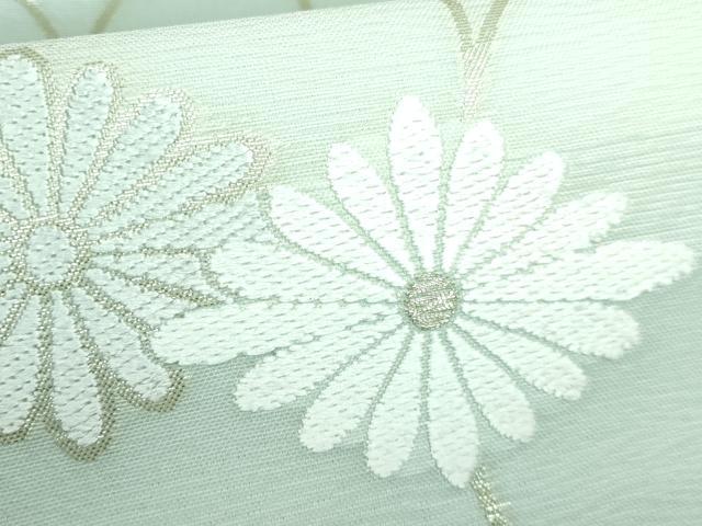 平和屋本店■極上 夏物 織文意匠鈴木 六通柄袋帯 唐織 水衣錦 花唐草 金銀糸 逸品 DZAA5859kh5