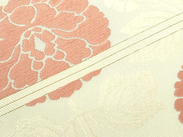 平和屋本店●極上 俵屋 人間国宝 喜多川平朗 有職織物 九寸名古屋帯 唐織 花蝶文 逸品 DZAA5862kh5
