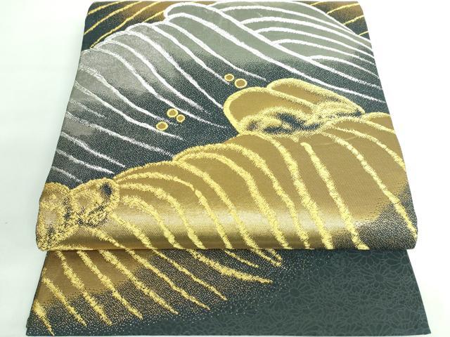 平和屋本店●極上 山口美術織物 皇室 伊勢神宮御用 西陣織 太鼓柄袋帯 菊地祥波錦文 金銀糸 逸品 DZAA5867kh5