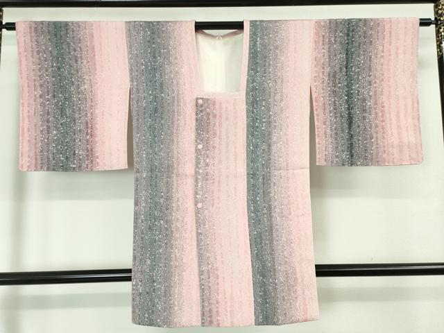 平和屋本店■極上 道行コート ロング丈 間道 暈し染め 逸品 未使用 DZAA5908kh5