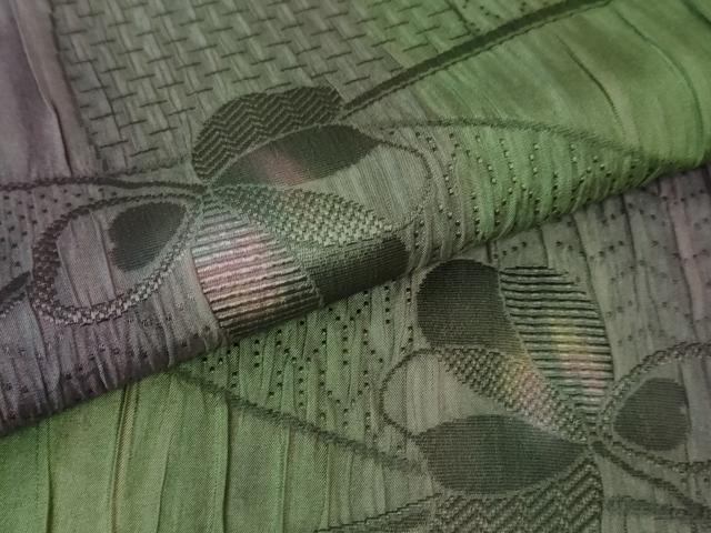平和屋本店#極上 道中着 ロング丈 ふくれ織 クローバー 暈し染め 逸品 DZAA5910kh5