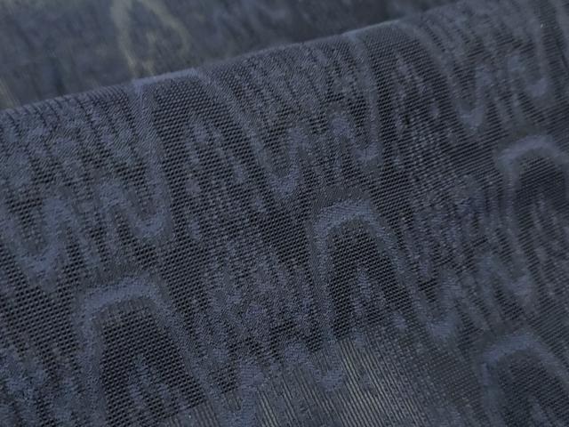 平和屋本店▽極上 道中着 スリーシーズン 春夏秋 塵除け ロング丈 紗 太子間道 濃紺地 逸品 未使用 DZAA5920kh5