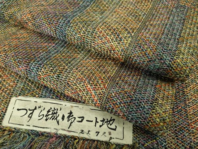 平和屋本店■極上 道中着 スリーシーズン 春夏秋 塵除け ロング丈 つずら織 証紙付き 逸品 未使用 DZAA5925kh5