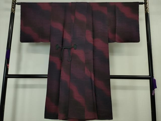 平和屋本店#極上 道中着 ロング丈 霞文 暈し染め 逸品 未使用 DZAA5940kh5