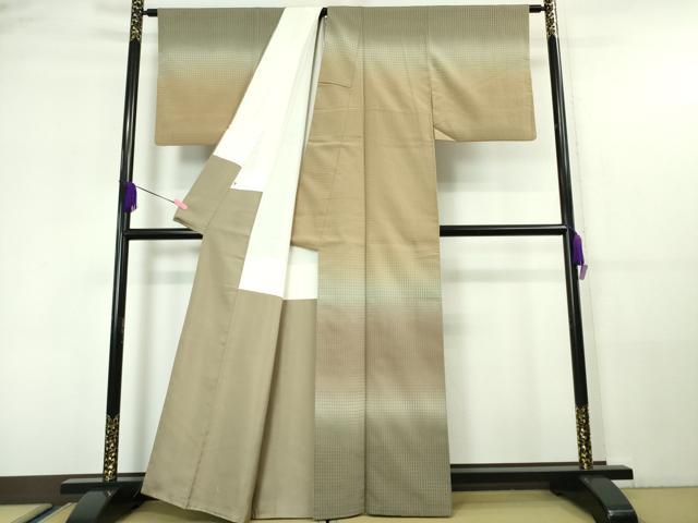 平和屋本店■極上 伝統工芸士 曽根武勇 訪問着 お召地 吉野間道 逸品 DZAA5951kh5