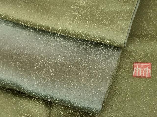 平和屋本店■極上 久保田一竹 幻の辻が花 訪問着 草花地紋 暈し染め 金通し地 さが美扱い 逸品 DZAA5958kh5