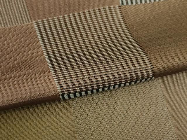 平和屋本店#極上 長羽織 お召地 市松文様 逸品 未使用 DZAA5962kh5