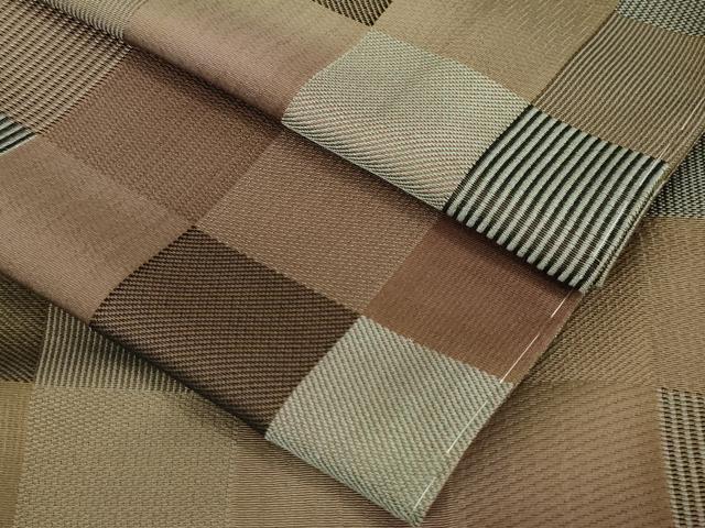 平和屋本店#極上 長羽織 お召地 市松文様 逸品 未使用 DZAA5962kh5