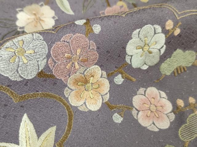 平和屋本店■極上 中国三大刺繍 蘇州刺繍 総刺繍 訪問着 雲取り吉祥花文 逸品 DZAA5997kh5