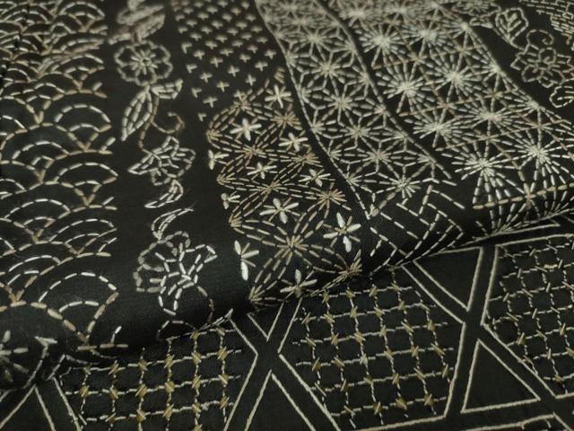 平和屋本店■極上 スワトウ刺繍 蘇州刺繍 総刺繍 刺し子 本場大島紬 訪問着 尾峨佐染繍 名物裂花文 上村絹織物 証紙付き 逸品 DZAA5999kh5