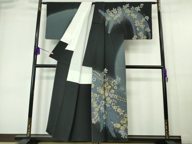平和屋本店●極上 訪問着 辻が花 たたき染め 暈し染め 金彩 逸品 未使用 DZAA6009kh5