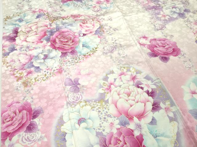 平和屋本店■極上 松田聖子 SEIKO MATSUDA 振袖 刺繍 ハート 舞花文 暈し染め 金彩 逸品 DZAA6045kh5