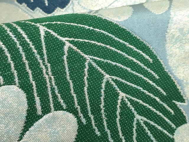 平和屋本店■極上 西陣 白綾苑大庭 六通柄袋帯 菊 桐 金糸 逸品 DZAA6087kh5