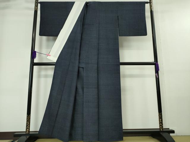 平和屋本店▽極上 本場結城紬 重要無形文化財 単衣 100亀甲 総詰め 逸品 DZAA6182kh6