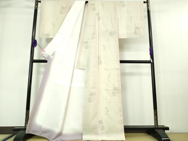 平和屋本店■極上 結城紬 奥順謹製 はたおり娘 80亀甲 飛び亀甲柄 雪輪 舞桜 やまと誂製 逸品 DZAA6188kh5