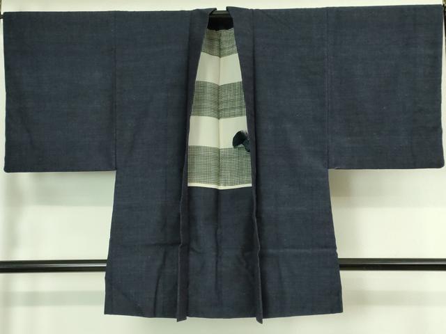 平和屋本店●極上 男性 本場結城紬 重要無形文化財 アンサンブル 杢 逸品 DZAA6193kh5