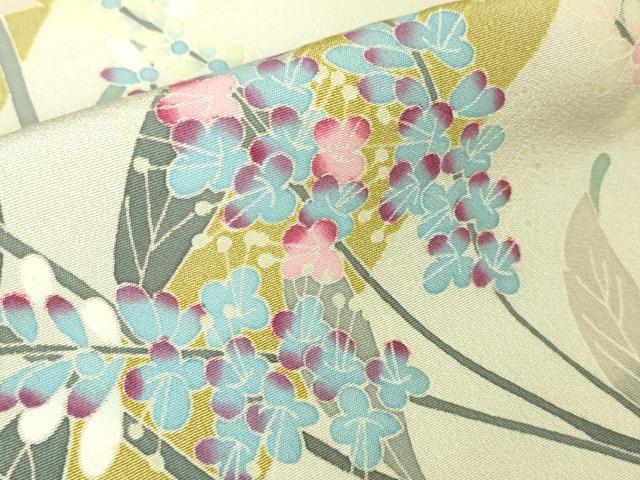 平和屋本店■極上 本加賀友禅作家 宮野勇造 訪問着 草花文 逸品 DZAA6221kh5