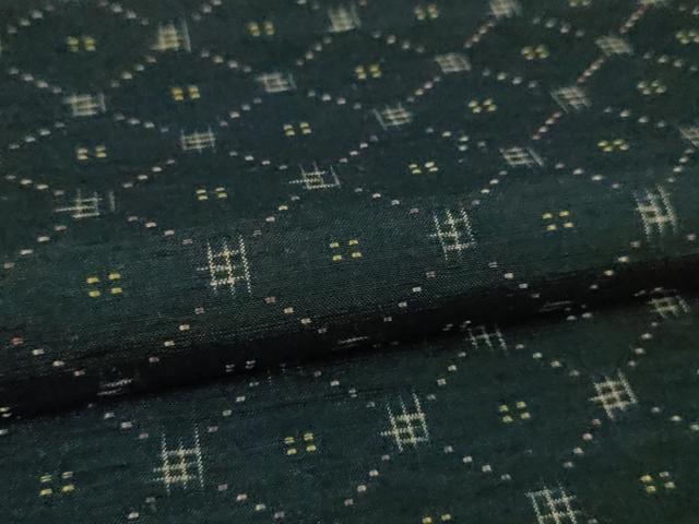 平和屋本店■極上 本場琉球 琉球花織 紬 手おり 大城永光作 証紙付き 逸品 DZAA6225kh5