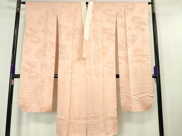 平和屋本店■極上 創業460年・千總 振袖・長襦袢(袷)セット 駒刺繍 絞り 鴛鴦花文 一斤染色地 金彩 逸品 DZAA6246kh5