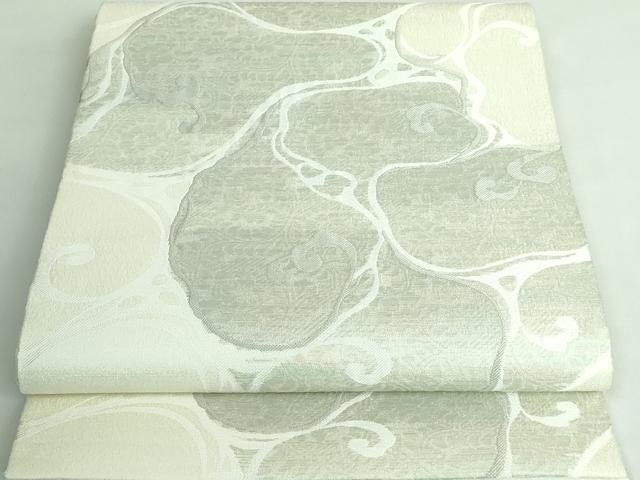 平和屋本店■極上 世界的友禅作家 千地泰弘 九寸開き名古屋帯 流水文 逸品 DZAA6292kh5